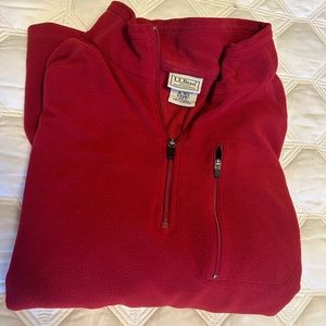 L.L. Bean pullover fleece shell, quarter-zip